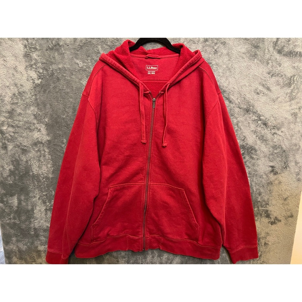 L.L.‎ Bean red hoodie men's sz XXL Casual.